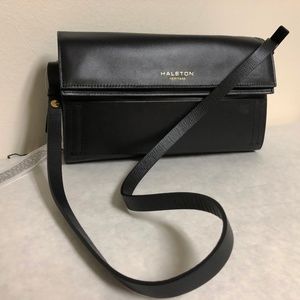 Halston Heritage Black Leather Purse NWT